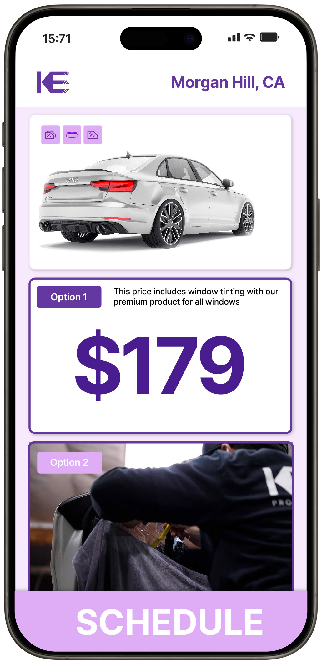 View Competitive Car Window Tinting Rates in Morgan Hill, California