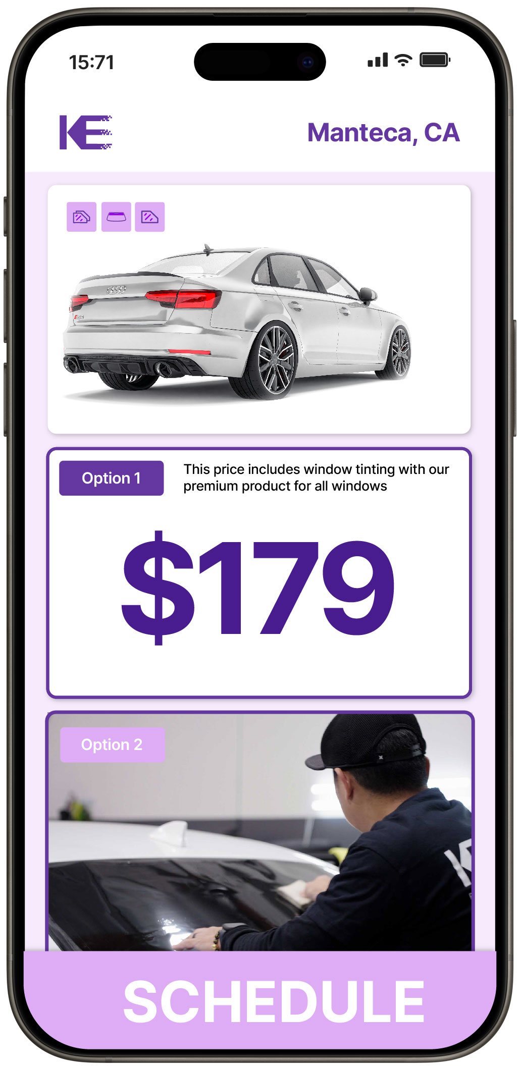 View Competitive Car Window Tinting Rates in Manteca, California