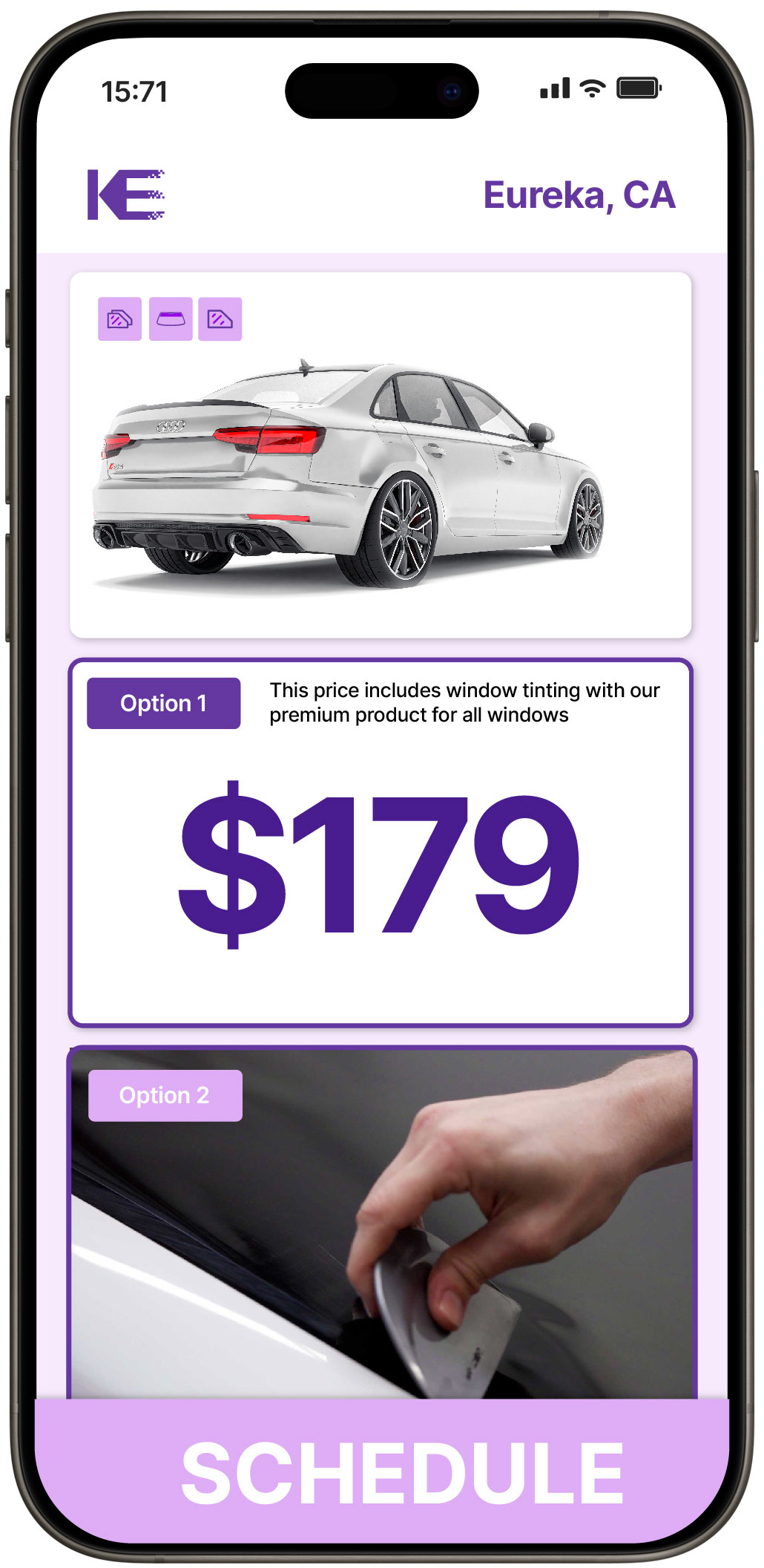 View Competitive Car Window Tinting Costs in Eureka, California
