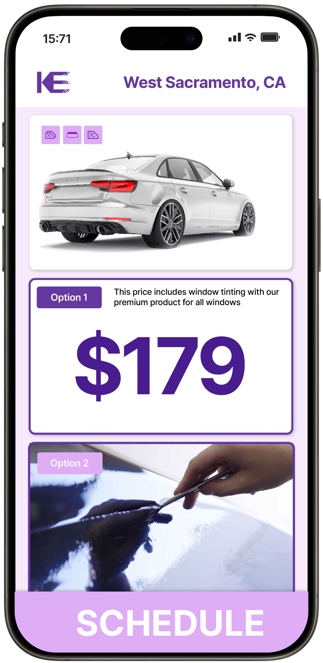 View Affordable Car Window Tinting Rates in West Sacramento, California