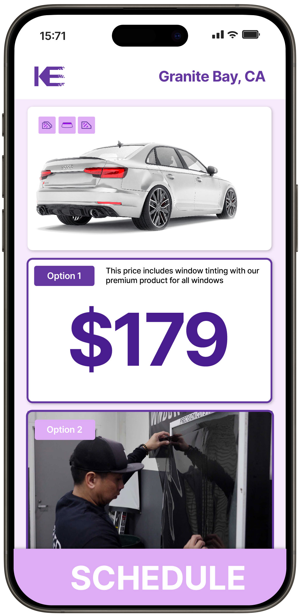 View Reasonable Car Window Tinting Costs in Granite Bay, California