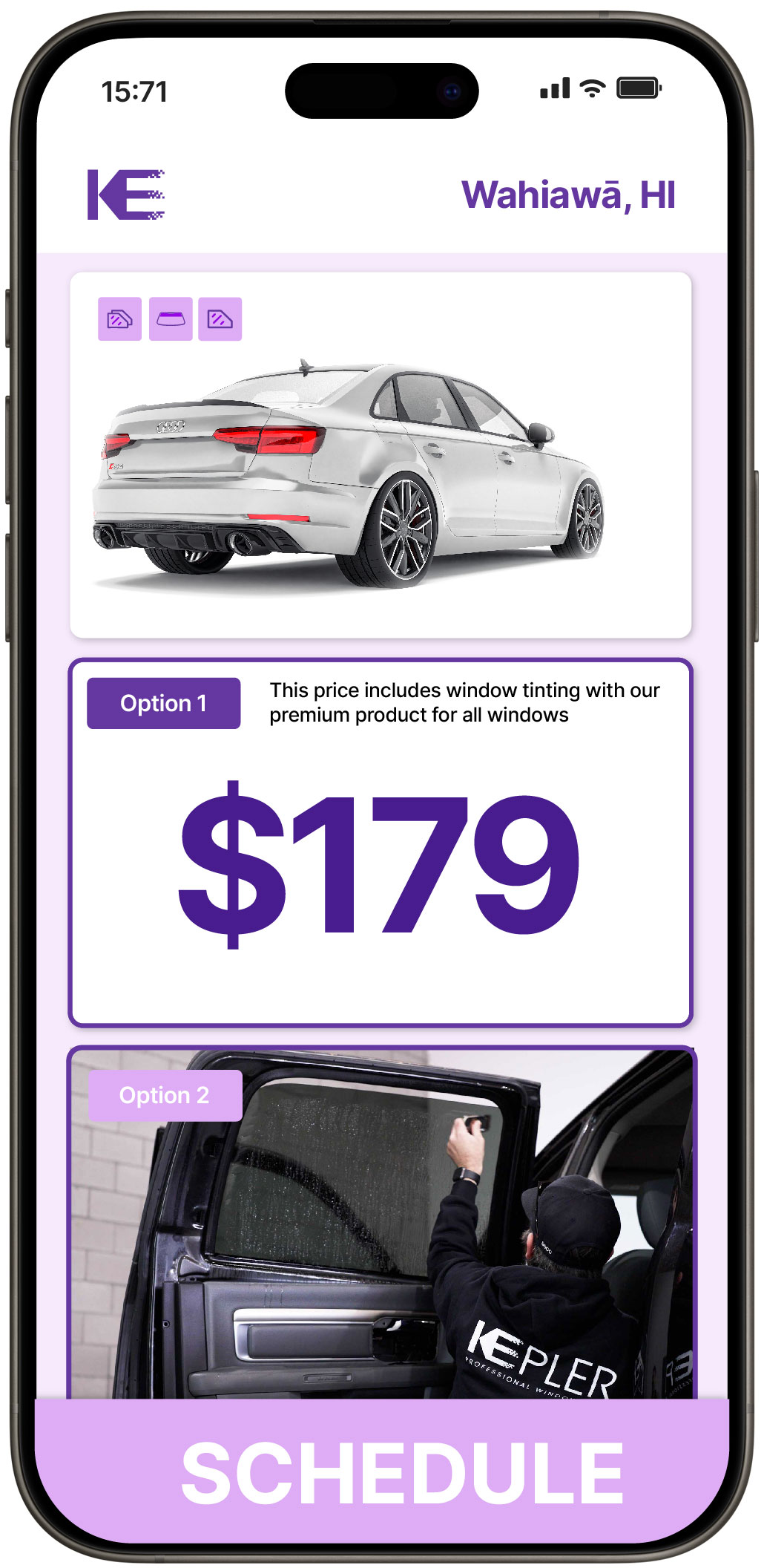 View Competitive Car Window Tinting Rates in Wahiawā, Hawaii