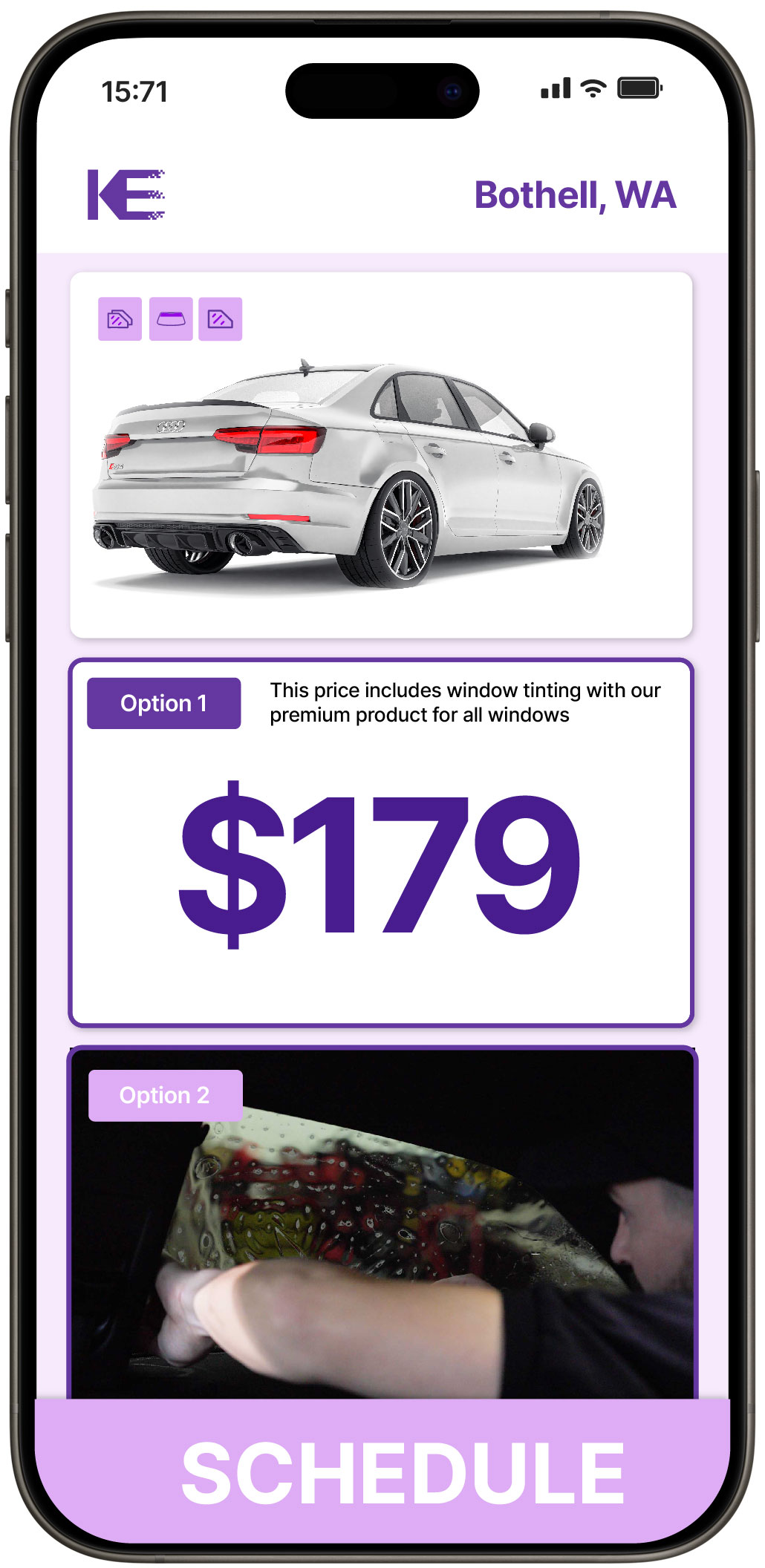 View Competitive Car Window Tinting Rates in Bothell, Washington