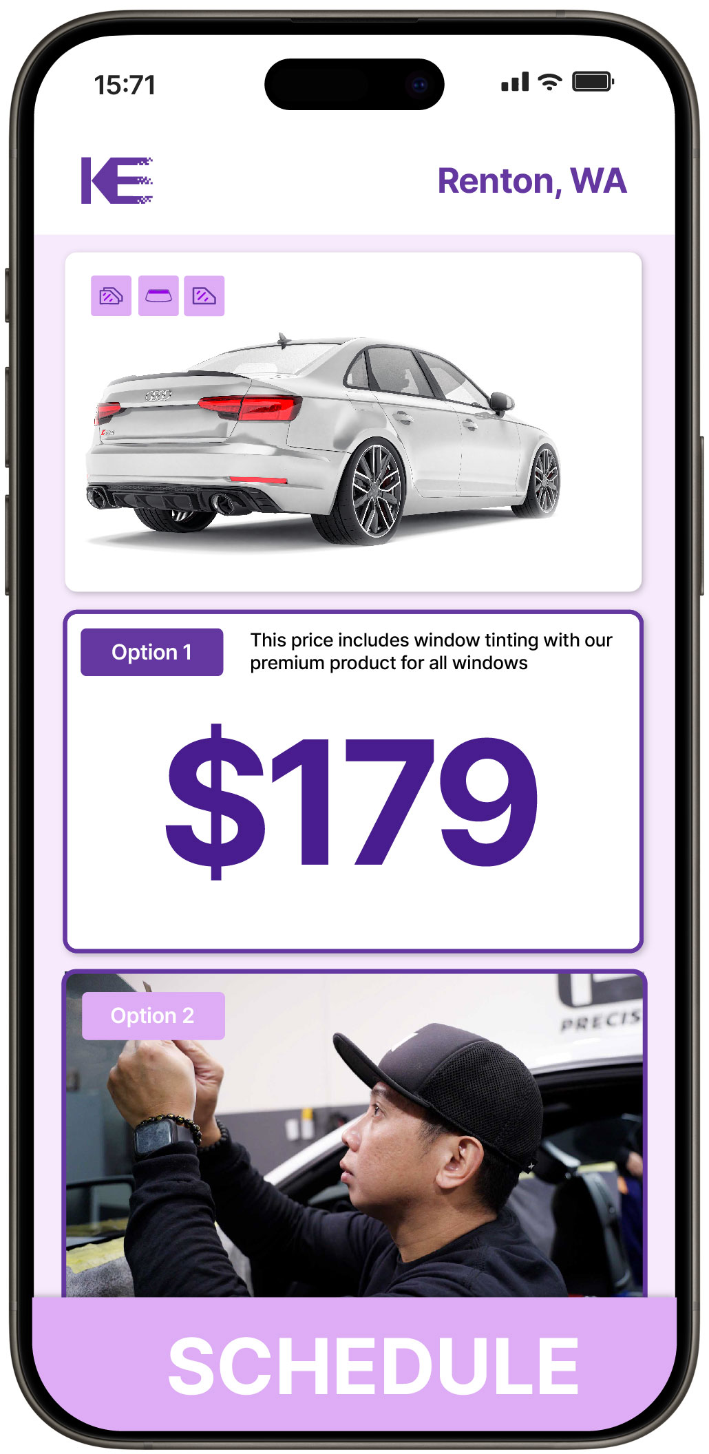 View Competitive Car Window Tinting Prices in Renton, Washington