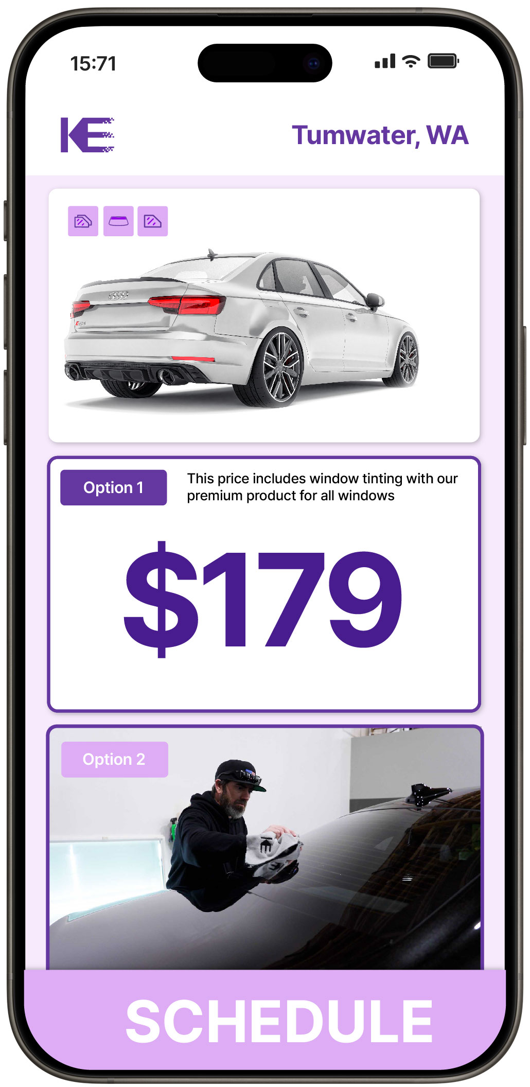 View Reasonable Car Window Tinting Rates in Tumwater, Washington