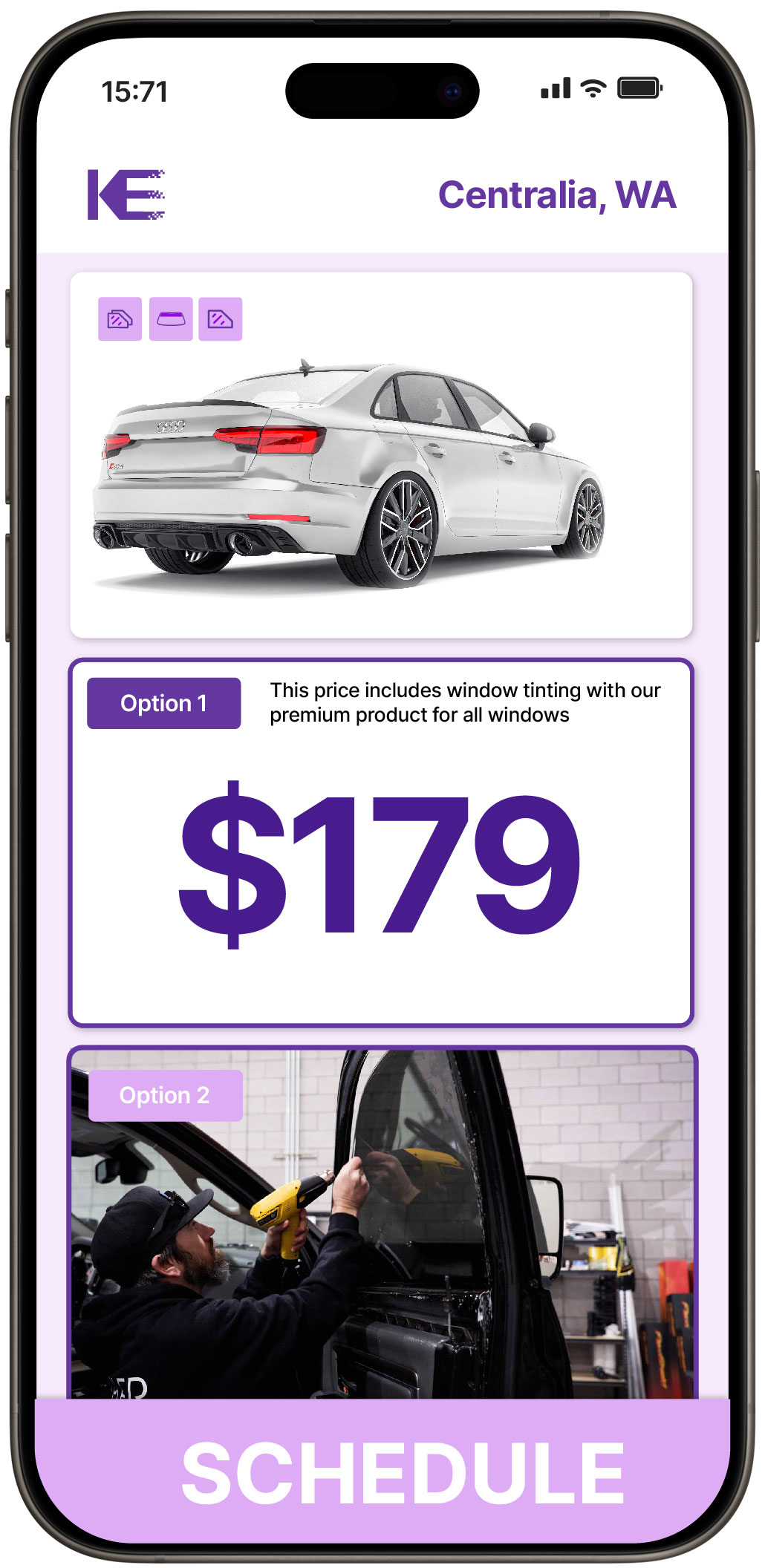 View Reasonable Car Window Tinting Prices in Centralia, Washington