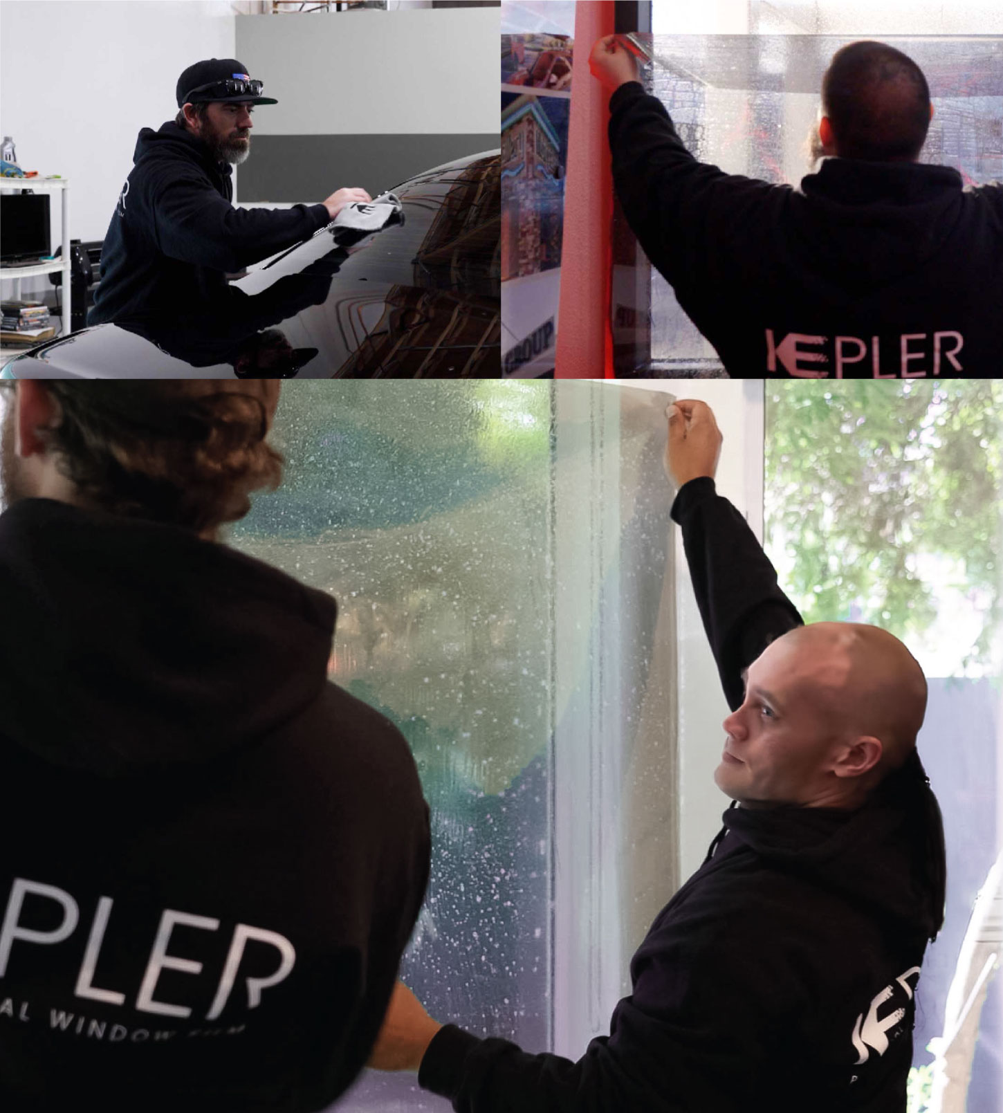 Expert Technician Installing Advanced Window Tint to Home in Elverta