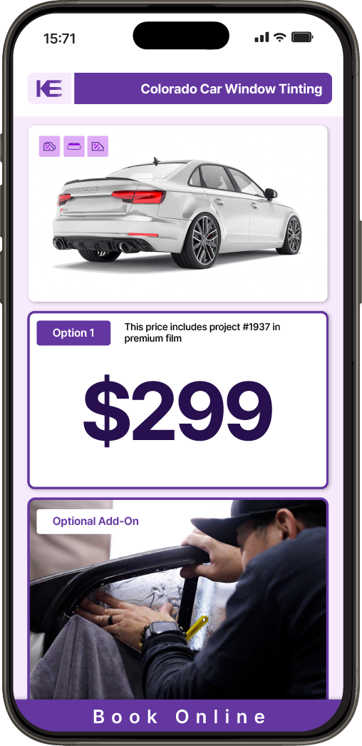 View Competitive Car Window Tinting Prices in Colorado