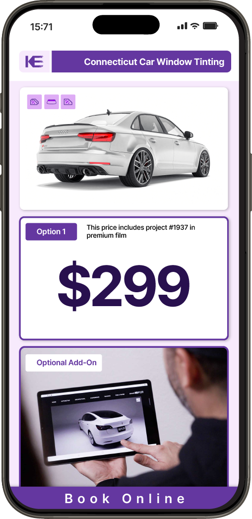 View Competitive Car Window Tinting Prices in Connecticut