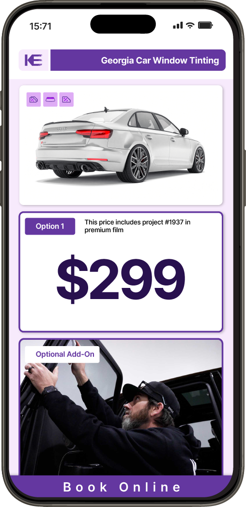 View Competitive Car Window Tinting Prices in Georgia