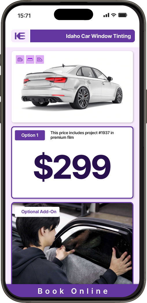 View Competitive Car Window Tinting Prices in Idaho