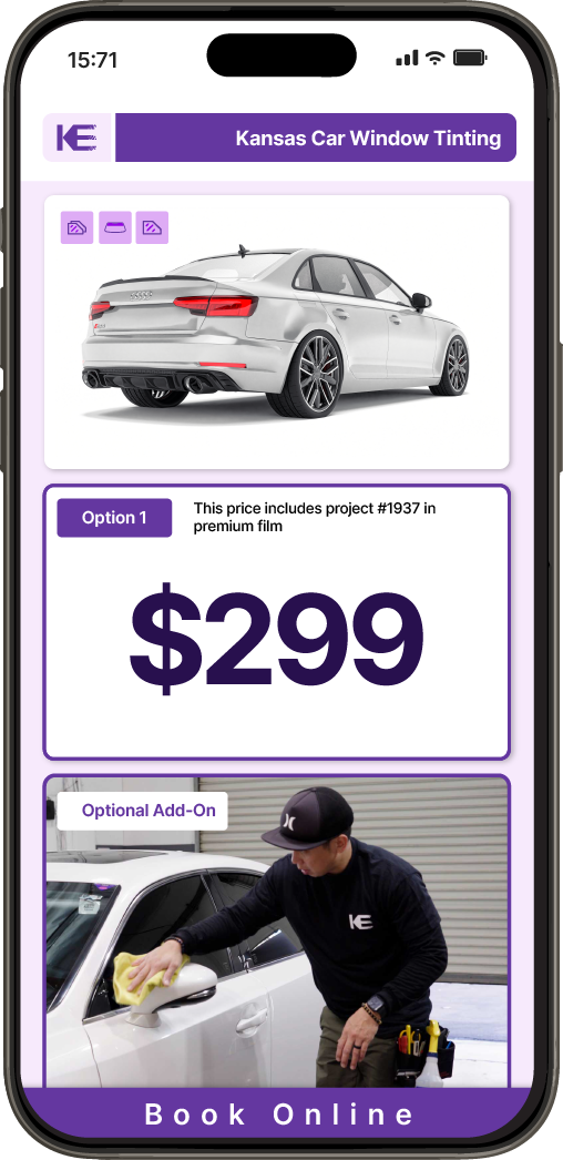 View Competitive Car Window Tinting Prices in Kansas