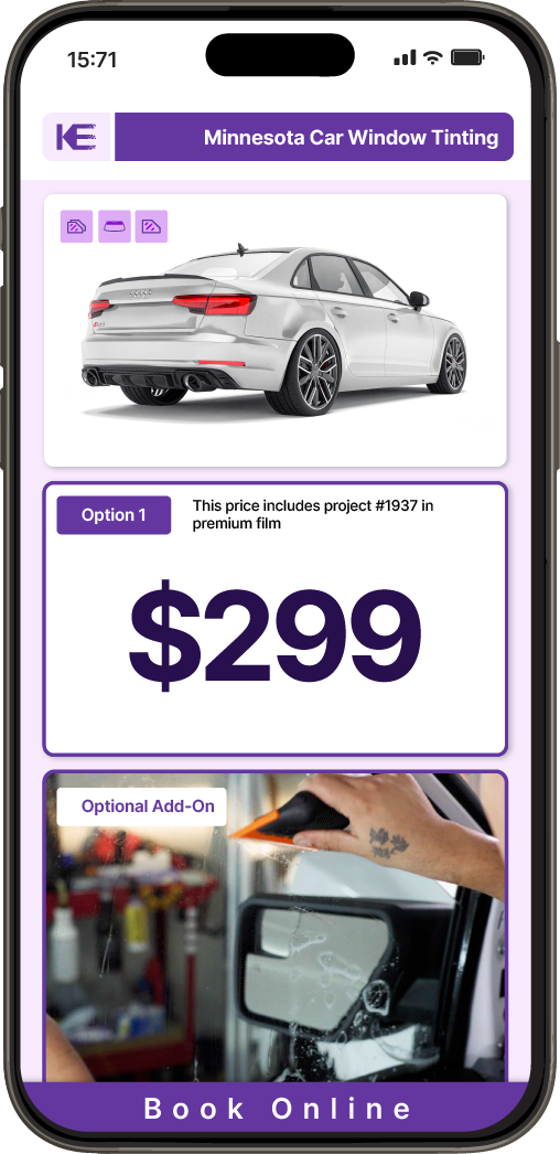 View Competitive Car Window Tinting Prices in Minnesota