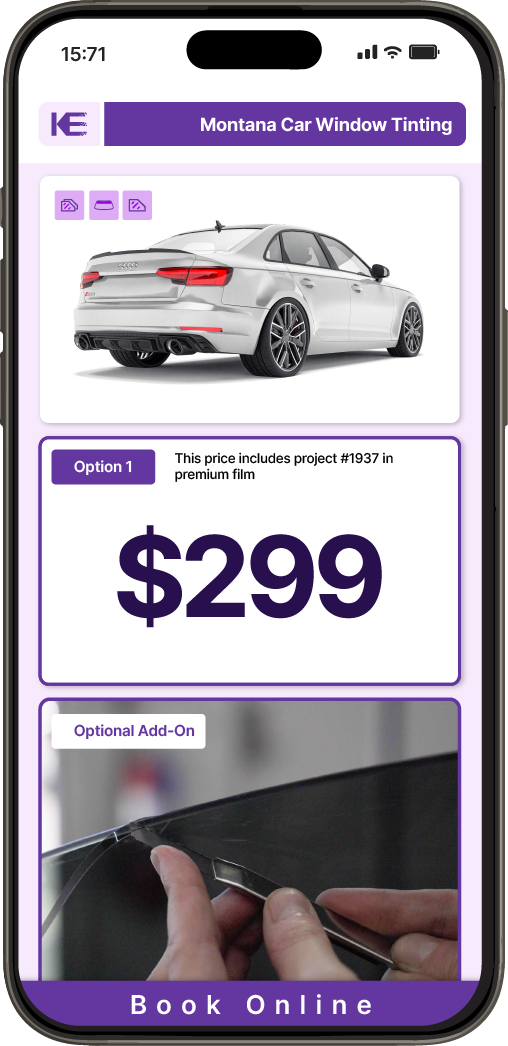 View Competitive Car Window Tinting Prices in Montana