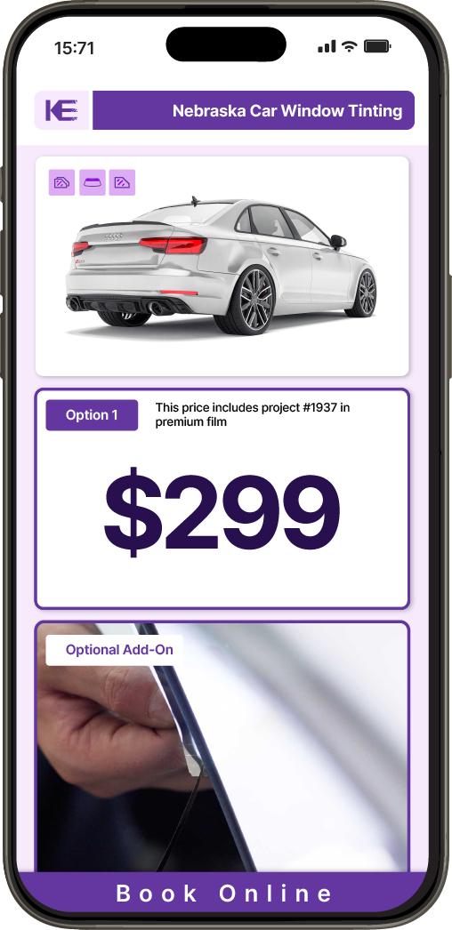 View Competitive Car Window Tinting Prices in Nebraska