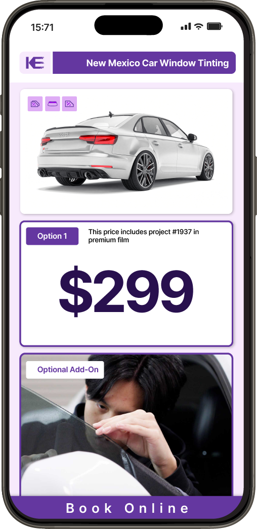 View Competitive Car Window Tinting Prices in New Mexico