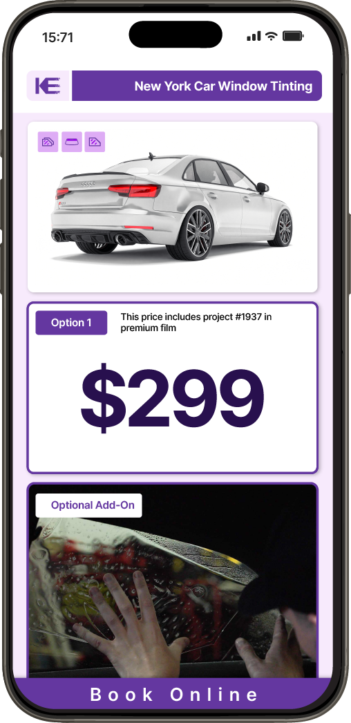 View Competitive Car Window Tinting Prices in New York