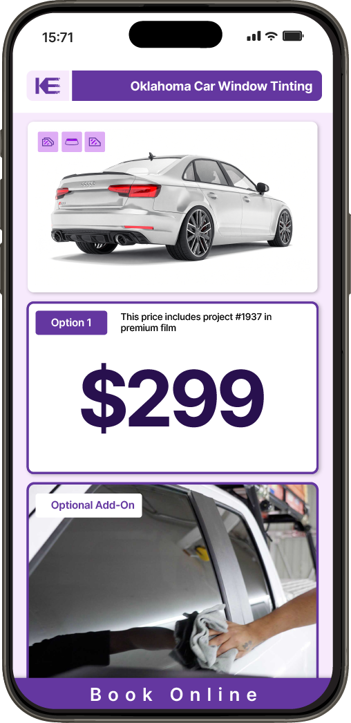 View Competitive Car Window Tinting Prices in Oklahoma