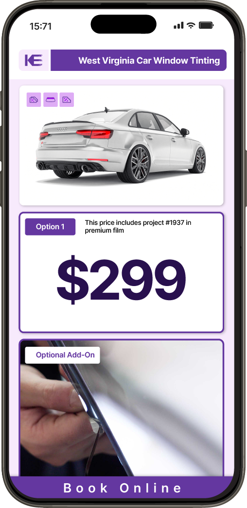 View Competitive Car Window Tinting Prices in West Virginia