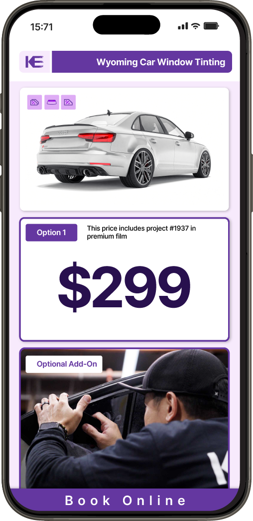 View Competitive Car Window Tinting Prices in Wyoming