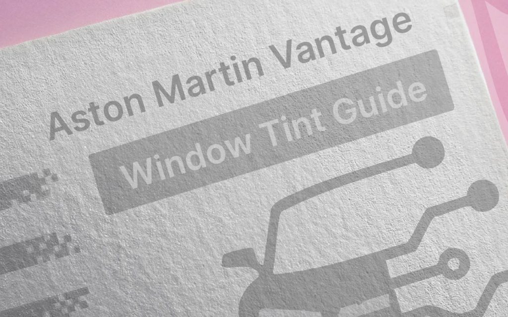 Tinted Windows Aston Martin Vantage